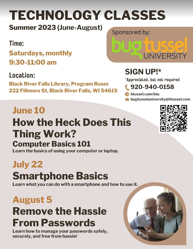 BugTussel Summer Classes 2023